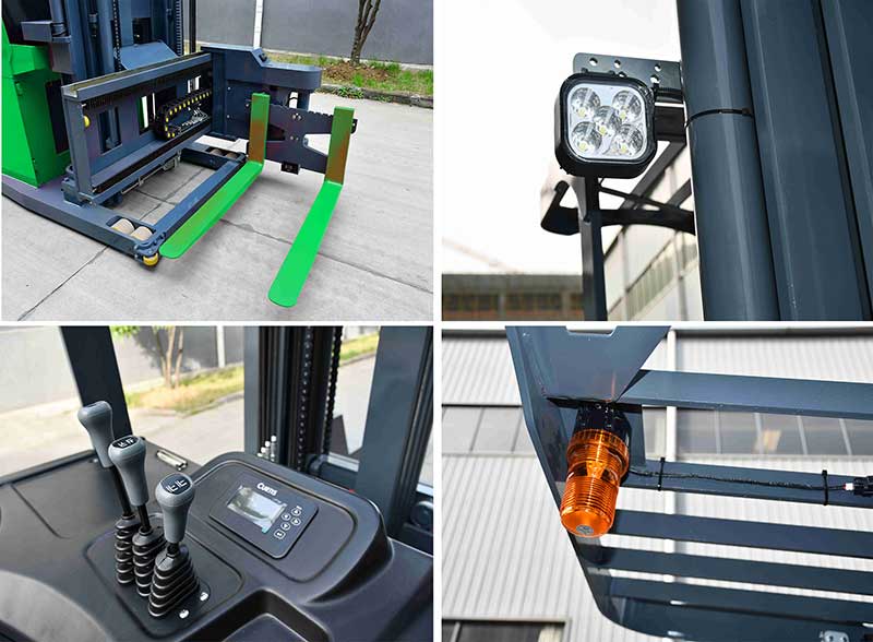 Hicoda CVDS electric stand-on vna forklift details